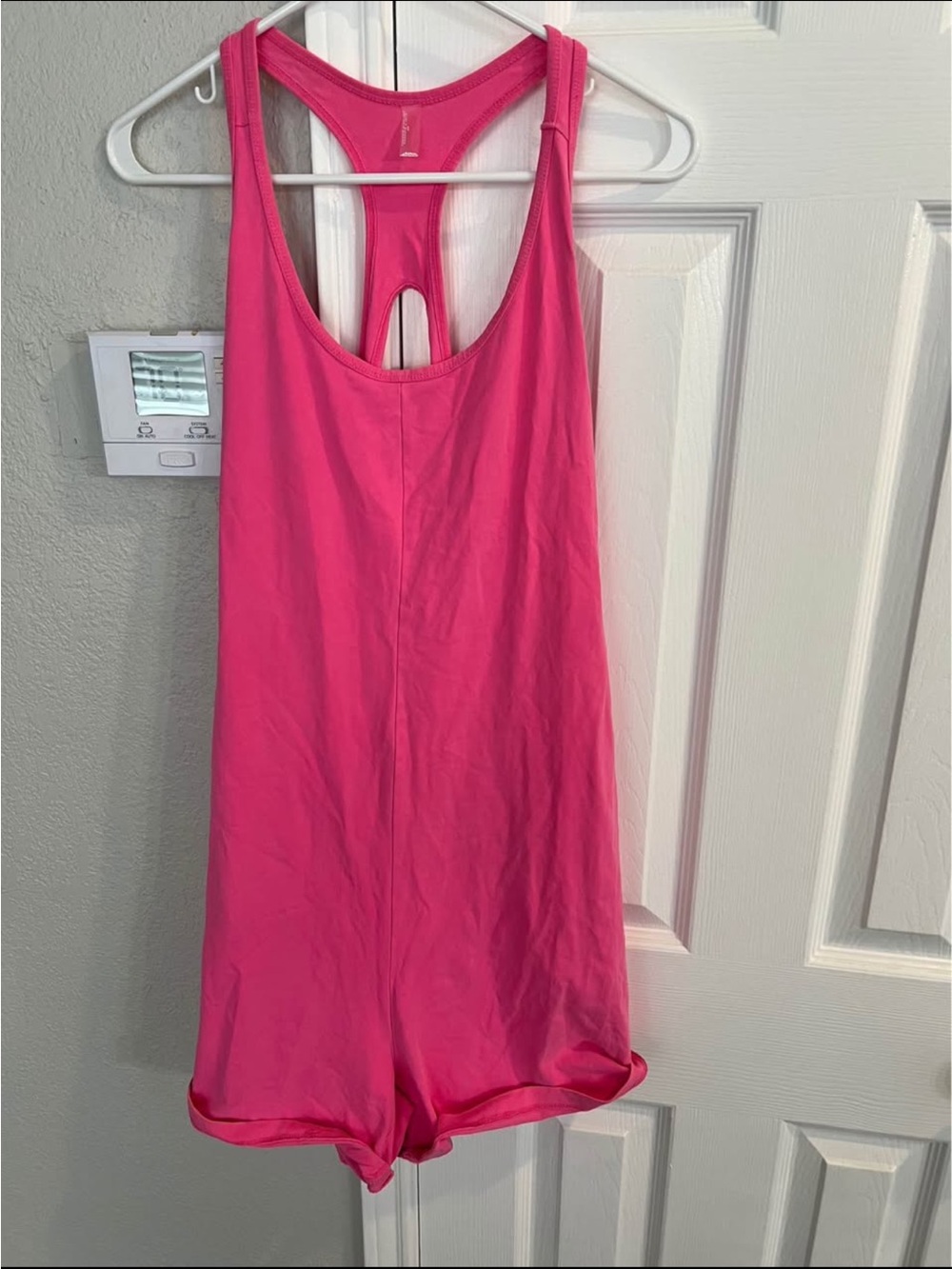FP Movement by Free People Hot Pink Racerback Romper